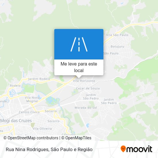 Rua Nina Rodrigues mapa