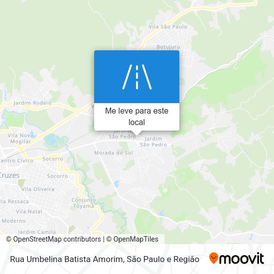 Rua Umbelina Batista Amorim mapa