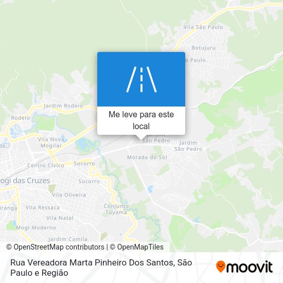 Rua Vereadora Marta Pinheiro Dos Santos mapa