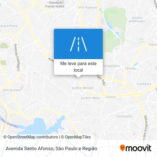 Avenida Santo Afonso mapa