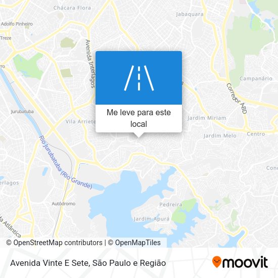 Avenida Vinte E Sete mapa