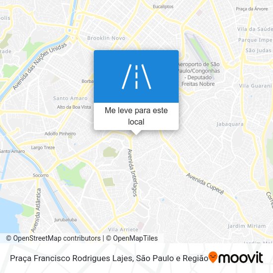 Praça Francisco Rodrigues Lajes mapa