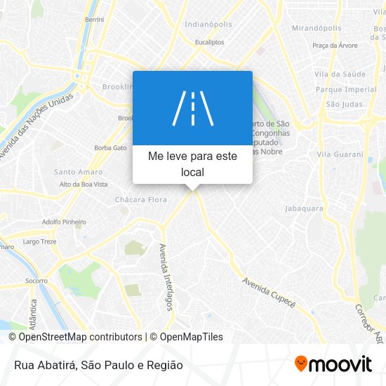Rua Abatirá mapa