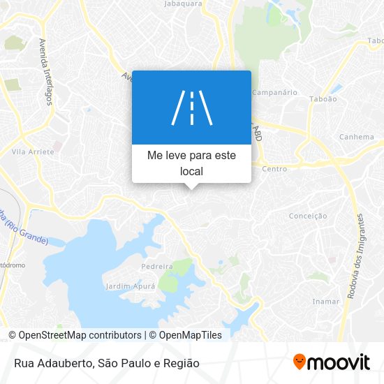 Rua Adauberto mapa