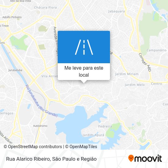 Rua Alarico Ribeiro mapa
