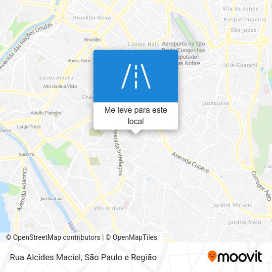 Rua Alcides Maciel mapa