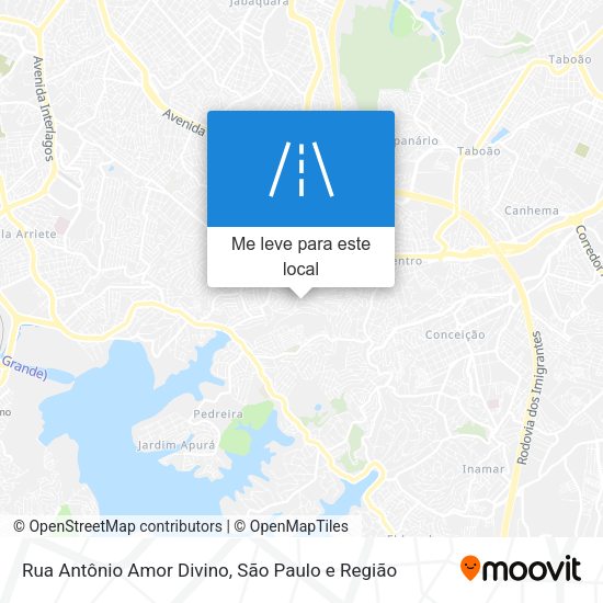 Rua Antônio Amor Divino mapa