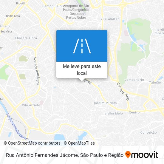 Rua Antônio Fernandes Jácome mapa