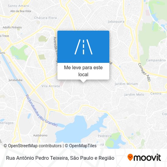 Rua Antônio Pedro Teixeira mapa
