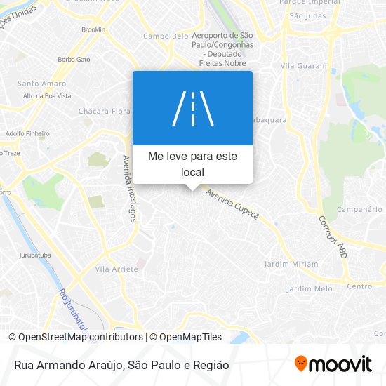 Rua Armando Araújo mapa