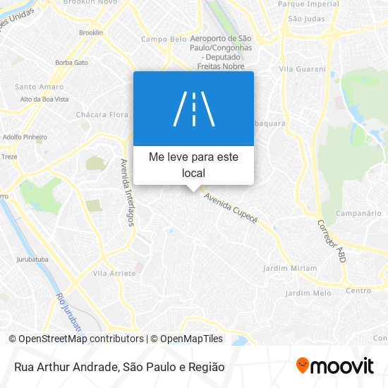 Rua Arthur Andrade mapa