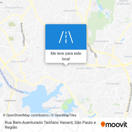 Rua Bem-Aventurado Teófano Venard mapa