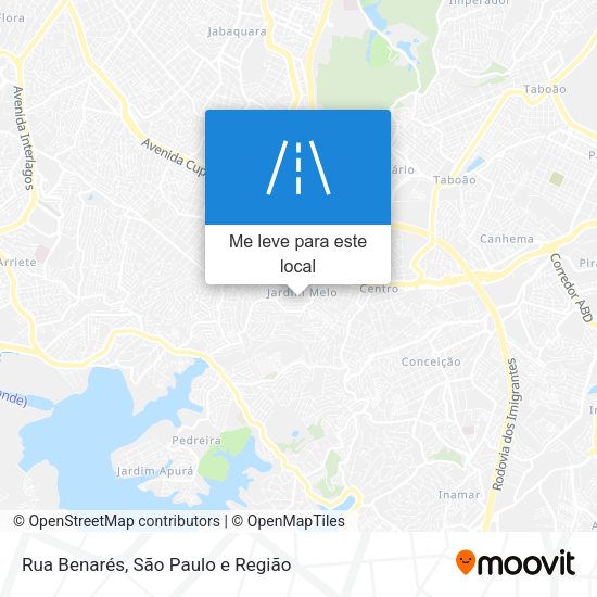 Rua Benarés mapa