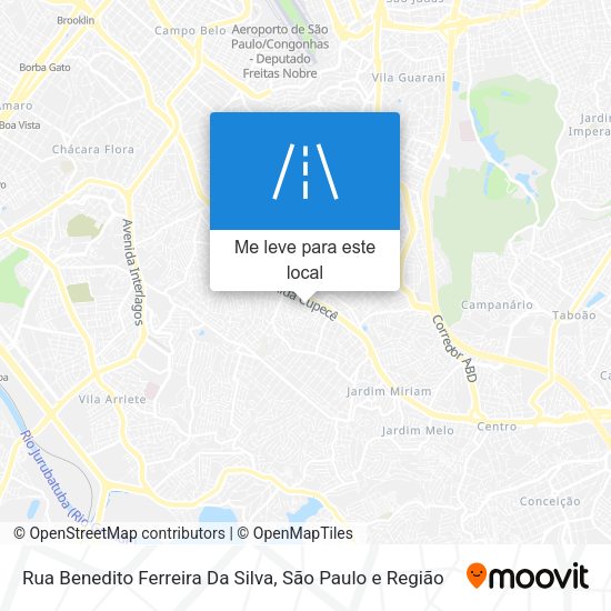 Rua Benedito Ferreira Da Silva mapa
