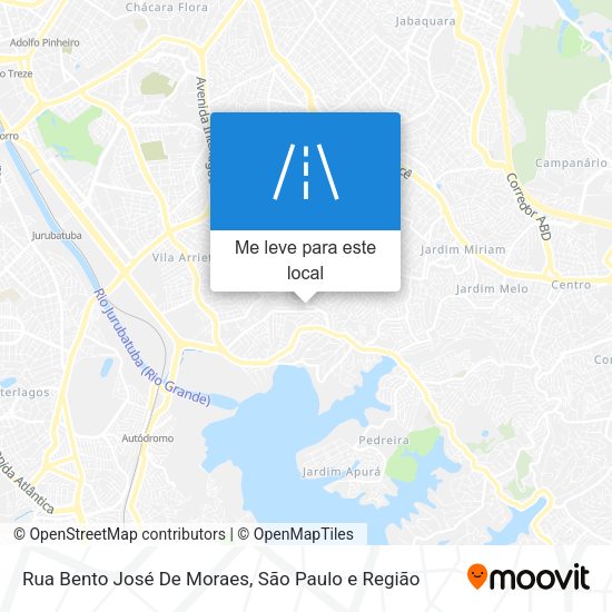 Rua Bento José De Moraes mapa