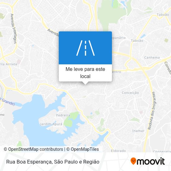Rua Boa Esperança mapa