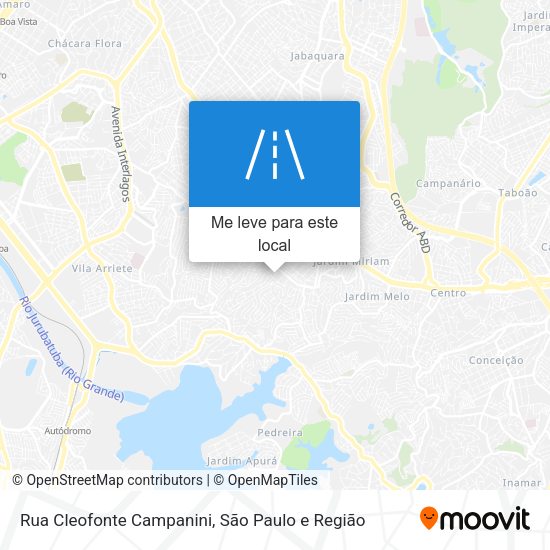 Rua Cleofonte Campanini mapa