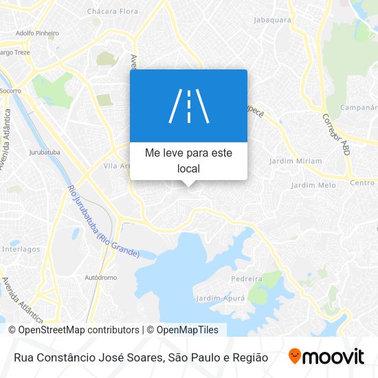 Rua Constâncio José Soares mapa
