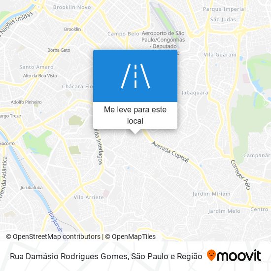 Rua Damásio Rodrigues Gomes mapa