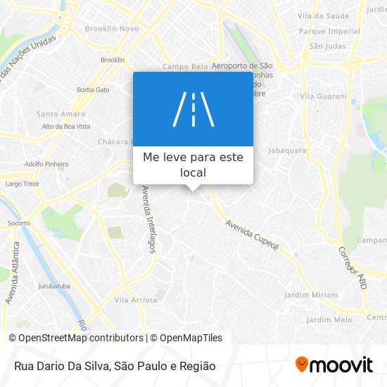 Rua Dario Da Silva mapa