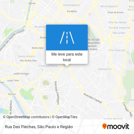 Rua Das Flechas mapa