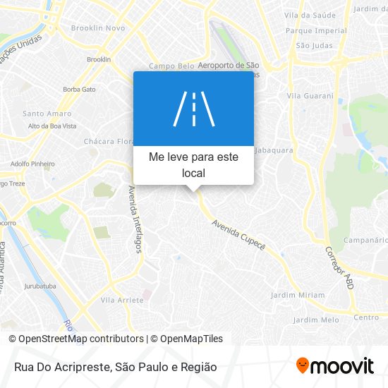 Rua Do Acripreste mapa