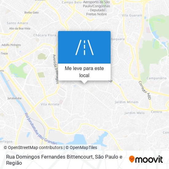 Rua Domingos Fernandes Bittencourt mapa