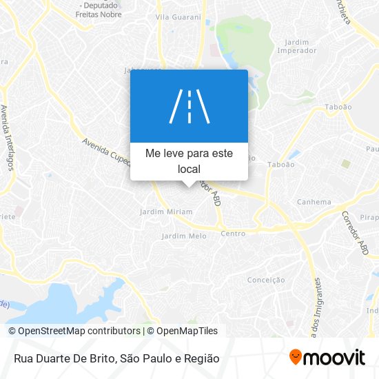 Rua Duarte De Brito mapa