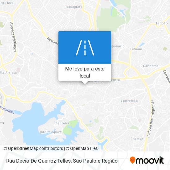 Rua Décio De Queiroz Telles mapa