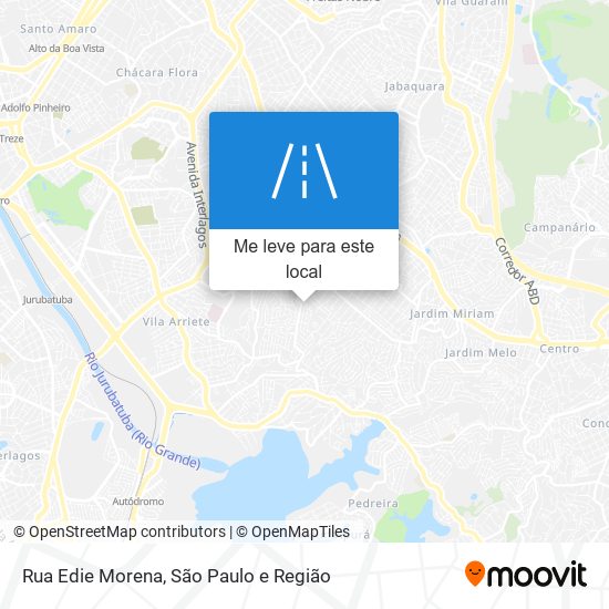 Rua Edie Morena mapa