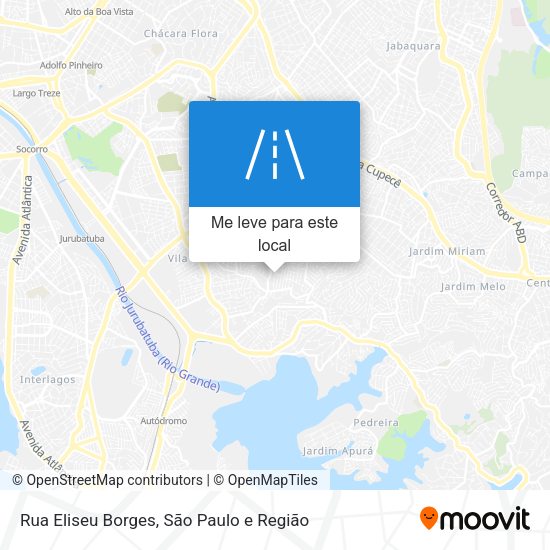Rua Eliseu Borges mapa