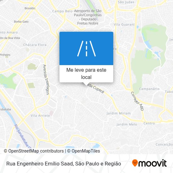 Rua Engenheiro Emílio Saad mapa