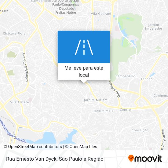 Rua Ernesto Van Dyck mapa
