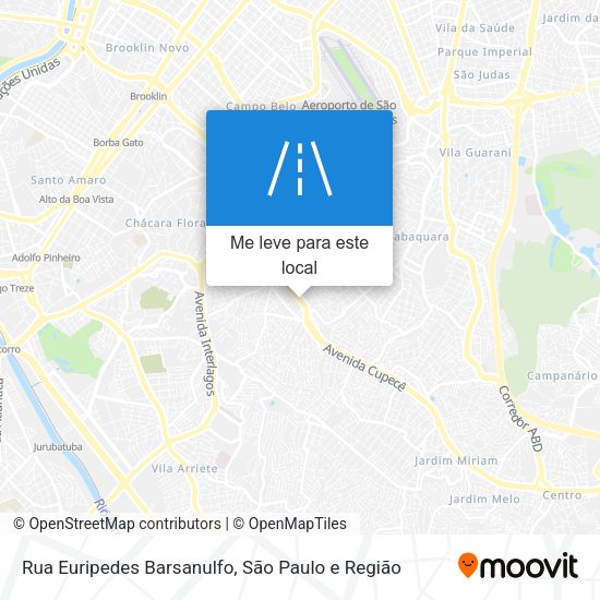 Rua Euripedes Barsanulfo mapa