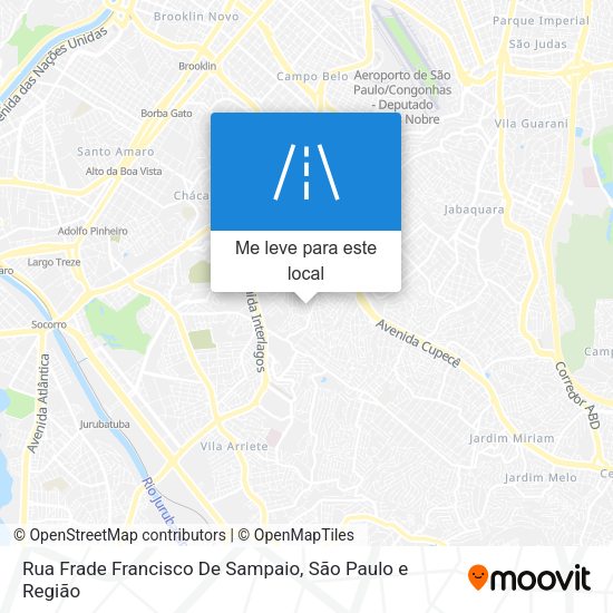 Rua Frade Francisco De Sampaio mapa