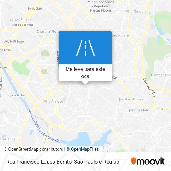 Rua Francisco Lopes Bonito mapa