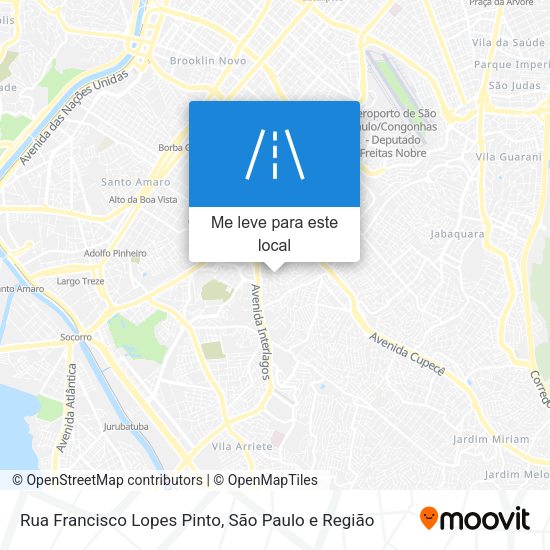 Rua Francisco Lopes Pinto mapa