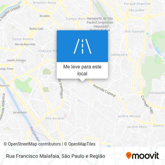 Rua Francisco Malafaia mapa