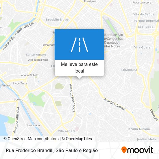 Rua Frederico Brandili mapa