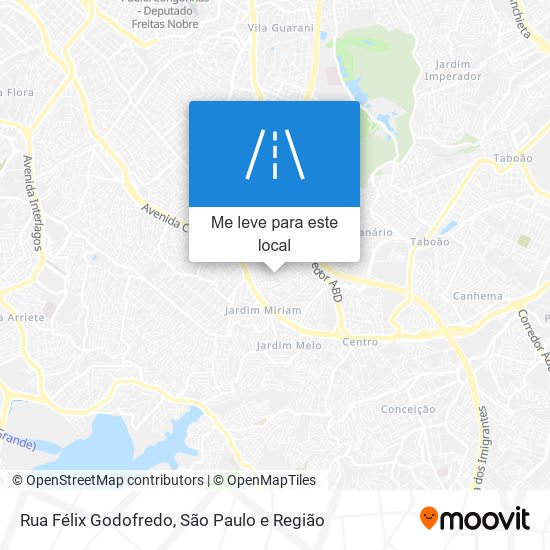 Rua Félix Godofredo mapa