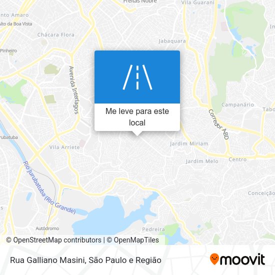 Rua Galliano Masini mapa