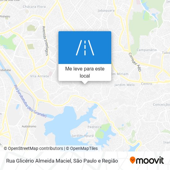 Rua Glicério Almeida Maciel mapa