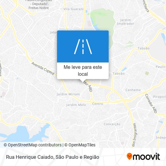 Rua Henrique Caiado mapa