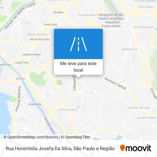 Rua Honorinda Josefa Da Silva mapa