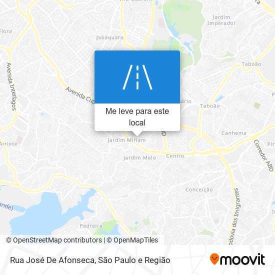 Rua José De Afonseca mapa