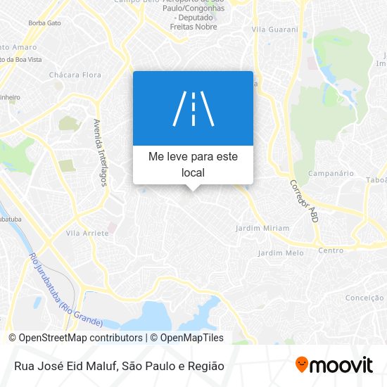 Rua José Eid Maluf mapa