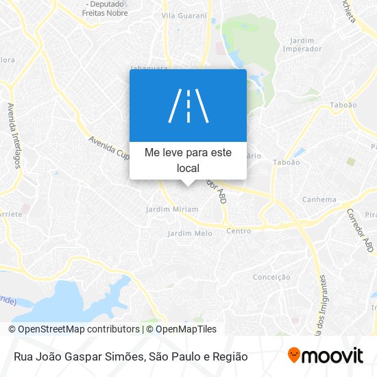 Rua João Gaspar Simões mapa