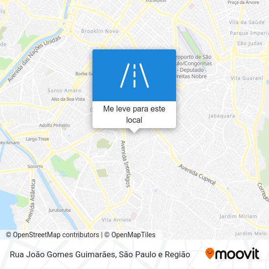 Rua João Gomes Guimarães mapa