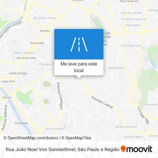 Rua João Noel Von Sonnleithner mapa
