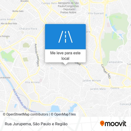 Rua Jurupema mapa